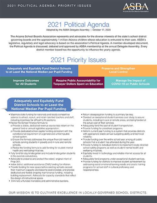 Click to view 2021 Political Agenda 2021 Political Agenda